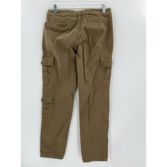 Brooks Brothers 1818 Women’s SIZE 2 Green Cargo Utility Pant Straight Pockets EC - Picture 3 of 12